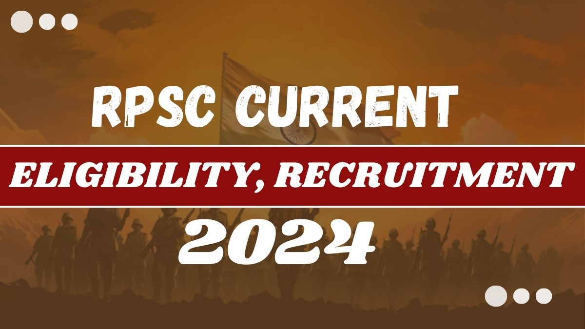 RPSC Recruitment 2024 